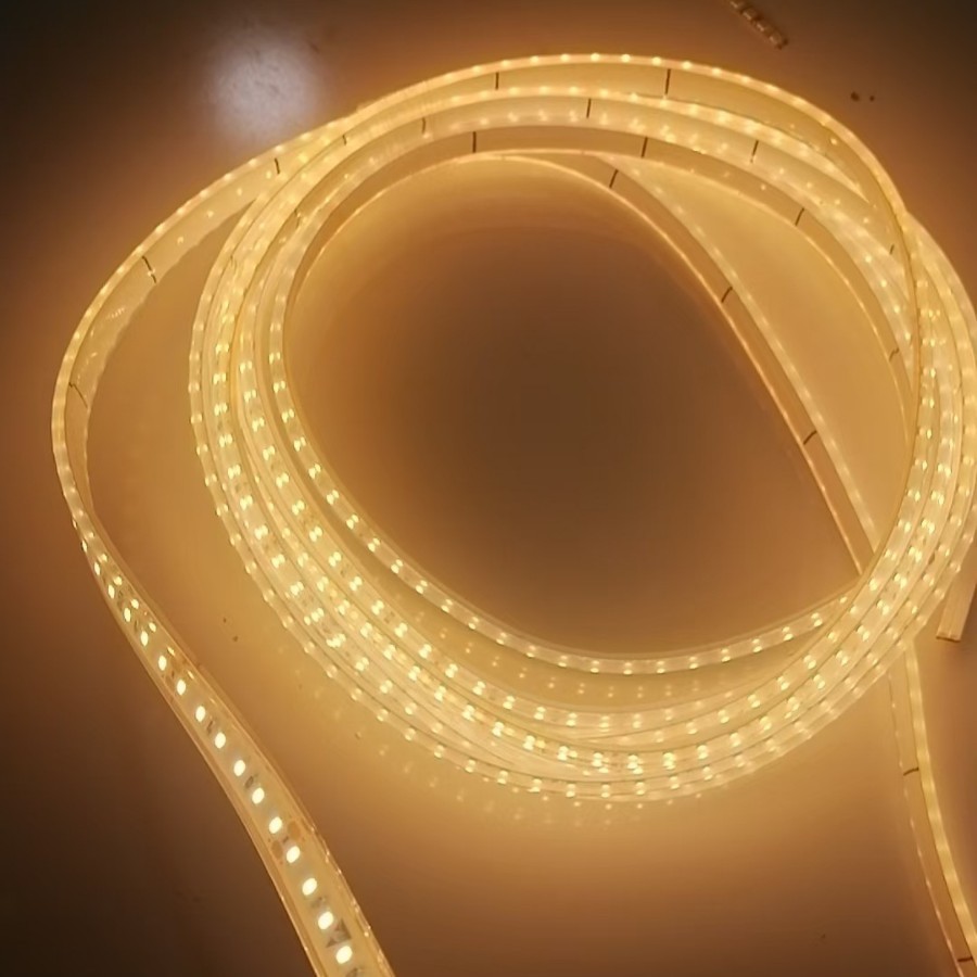 LED flexible light strips, decorative lights, outdoor atmosphere lights, outdoor color-changing silicone neon light strips with transparent lines full figure