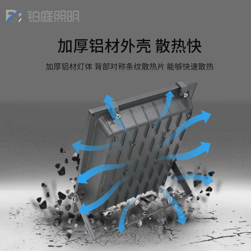Yaming led floodlights, nano ultra-bright construction site lighting lamps, outdoor projectors, outdoor waterproof floodlights details Picture