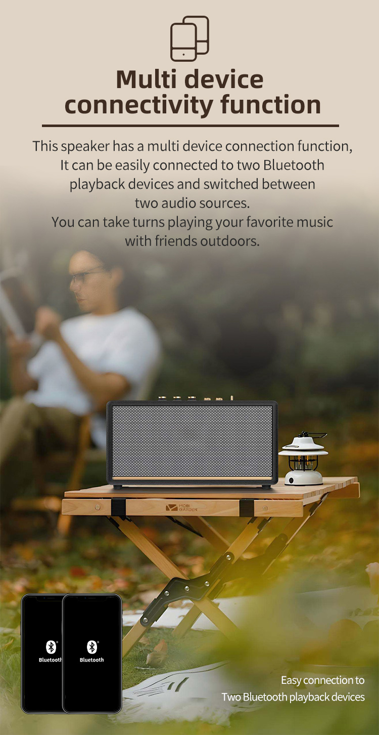 蓝牙音箱 Portable for Bluetooth 5.2 Stereo Speaker Parties Home详情6