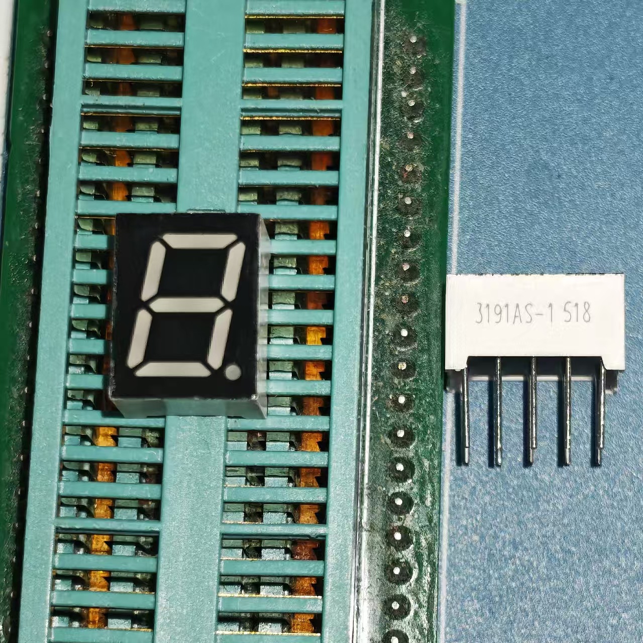 Factory direct supply of 0.39-inch 1-digit digital tubes, 3191BS common positive, 3191AS common negative, 3.8-pin leads Specification drawing