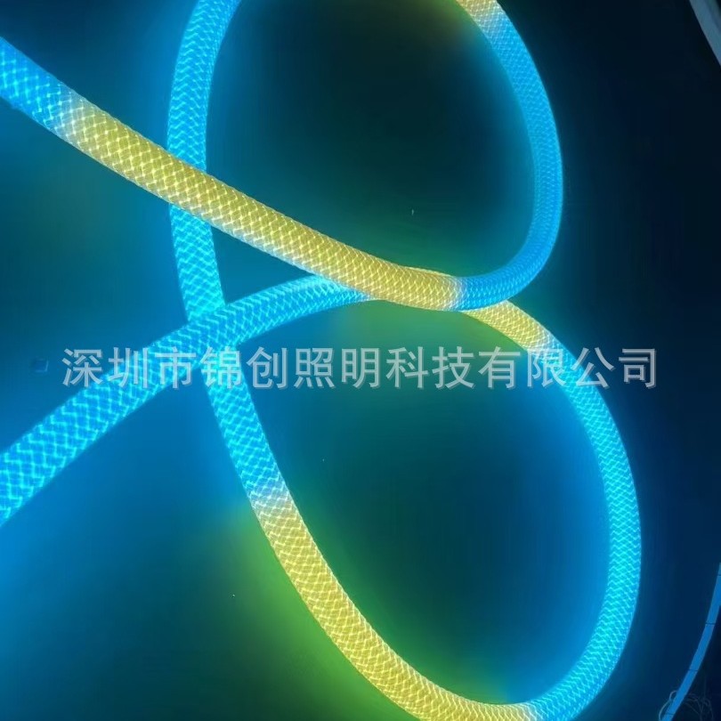 LED flexible light strips, decorative lights, 360-degree outdoor atmosphere lights, outdoor color-changing silicone neon light strips and lines full figure