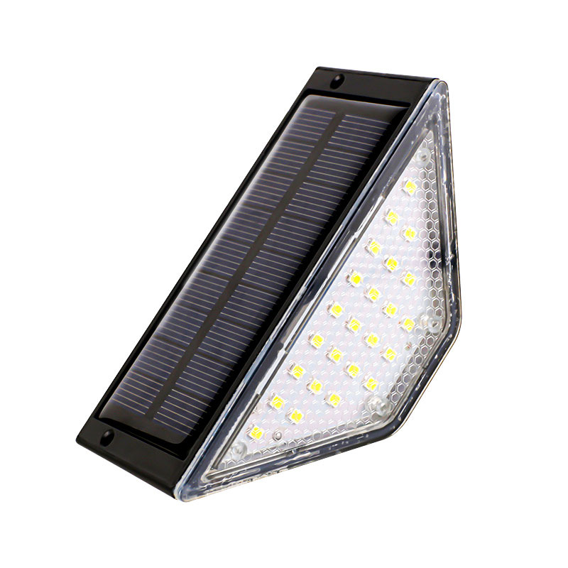 Solar lights, staircase lights, garden lights, outdoor waterproof step lights, 24LED courtyard step lights, walkway lights Item Picture