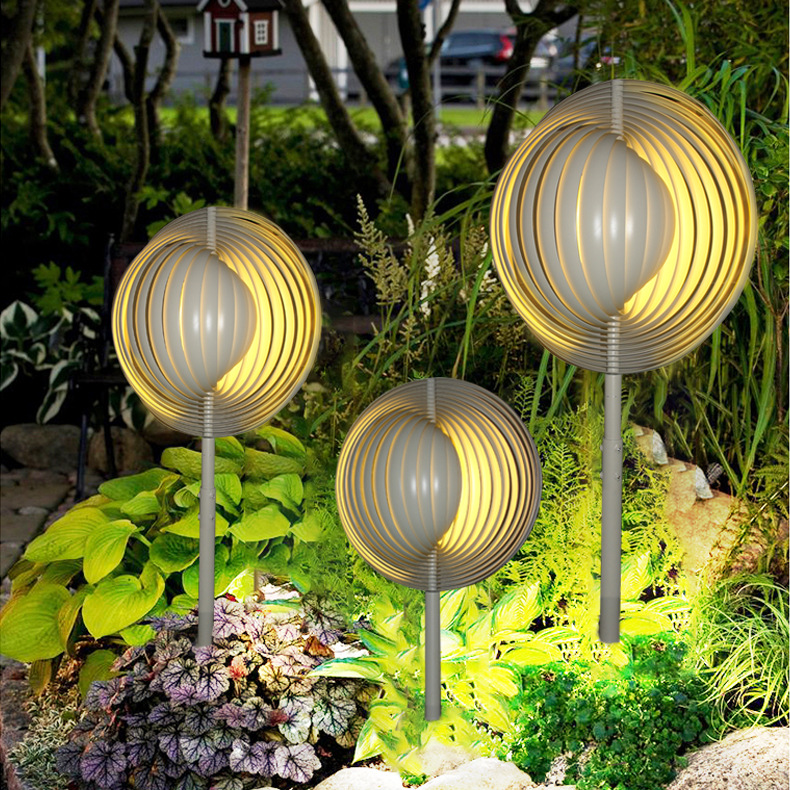 Non-standard outdoor small landscape lights, conch-shaped irregular garden villa lights, led lighting for grassland illumination Specification drawing