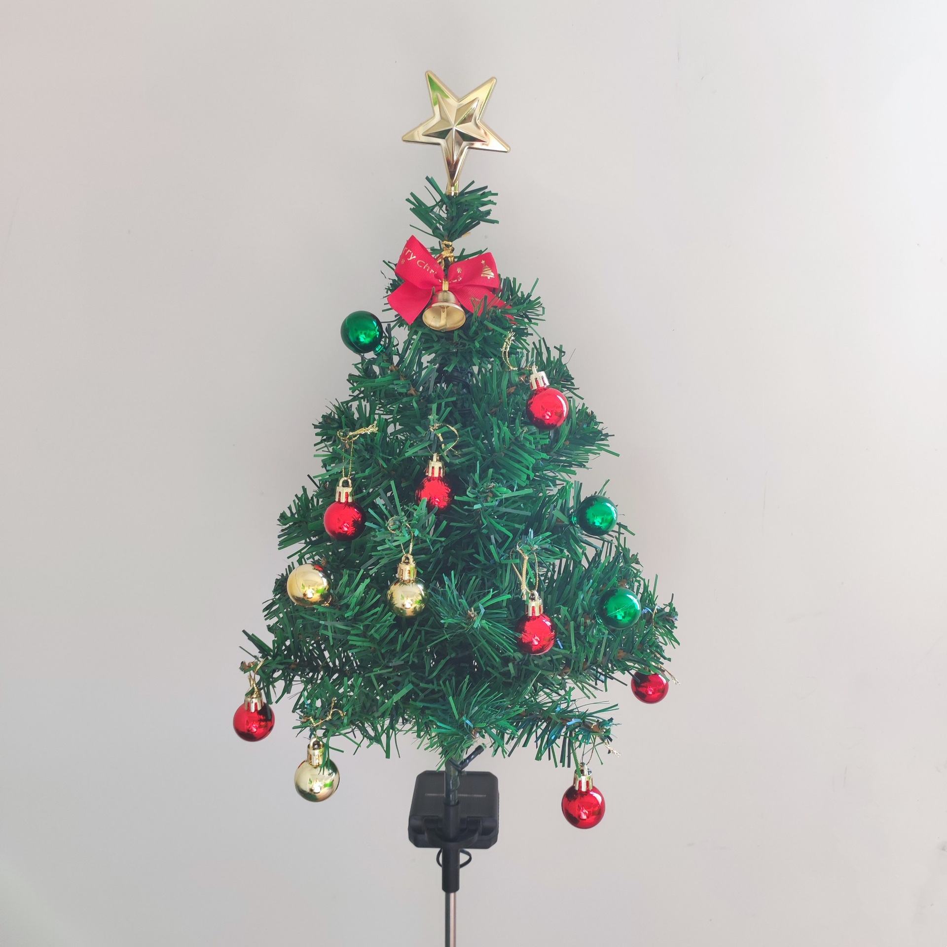 Solar-powered Christmas tree lights, garden decoration, lawn LED color lights, outdoor waterproof garden lights, Christmas decoration details Picture