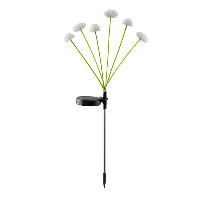 Courtyard garden balcony decoration atmosphere, seven-color mushroom lamps, outdoor waterproof lawn lamps inserted Item Picture