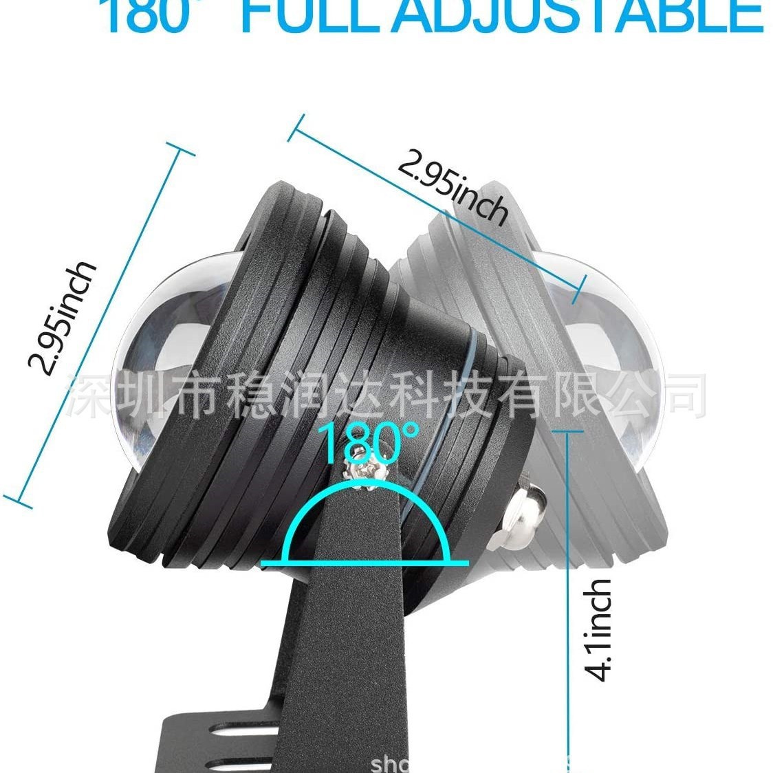 New Bluetooth MESH pool light, RGBW waterproof fishing pool light, 15W RGB full-color underwater light, IP68 aquarium light Item Picture