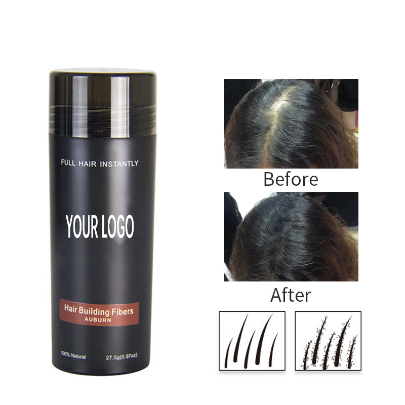 27.5g hair fiber thickening fiber hair growth fiber Hair enhancement fiber powder Specification drawing