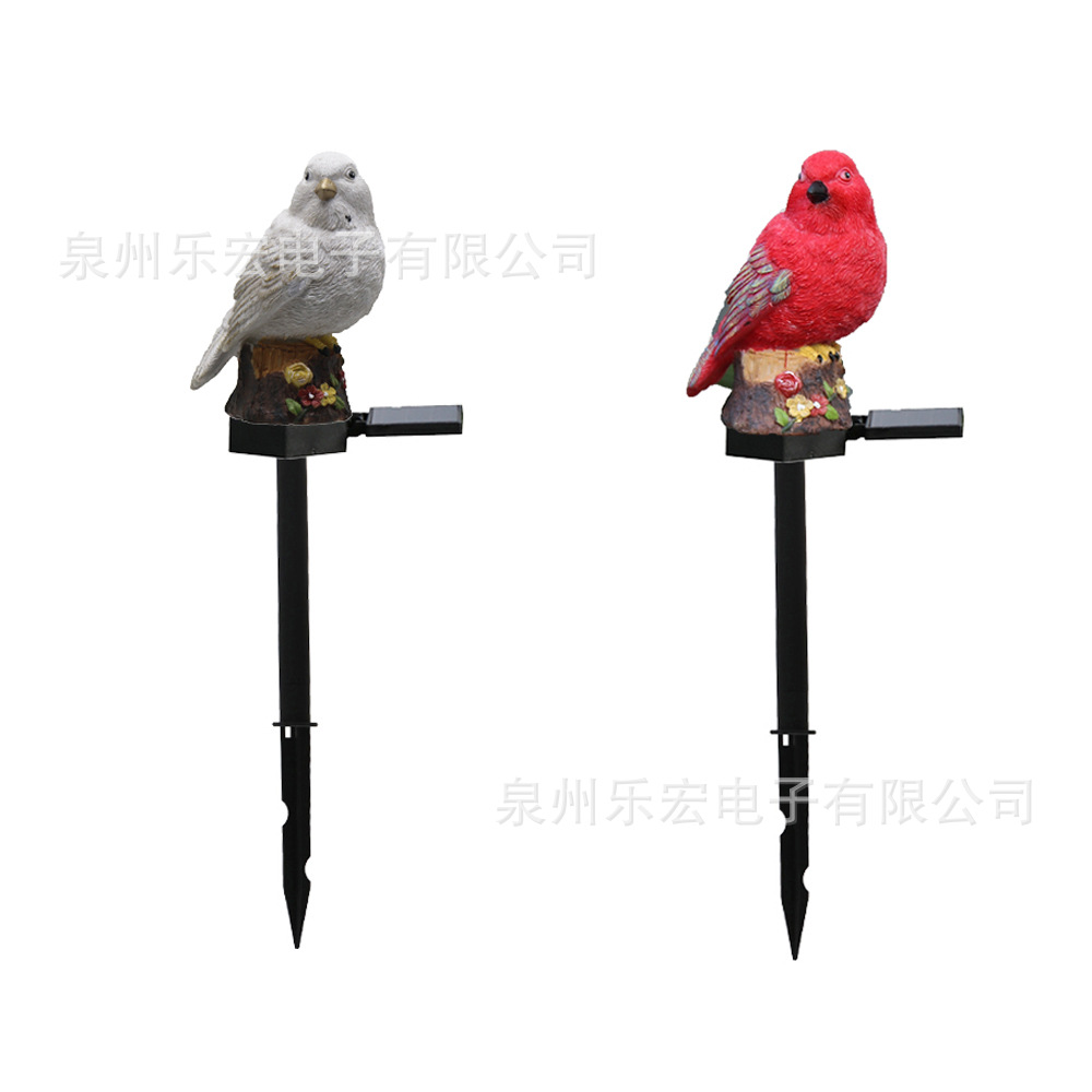 New cross-border led solar cartoon bird ground insert lawn, courtyard and garden decorative lights are in stock from the original manufacturer Item Picture