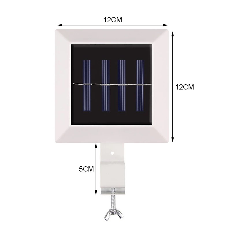 Solar fence lights, fence lights, corridor lights, wall lights, 6-LED square sink lights, outdoor details Picture