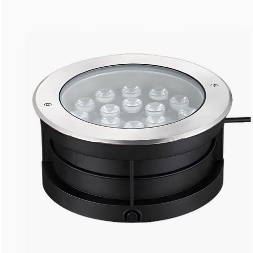 led underwater lights, underground buried lights, stainless steel recessed spotlights, 12V seven-color swimming pool underwater wall lights, landscape lights Item Picture