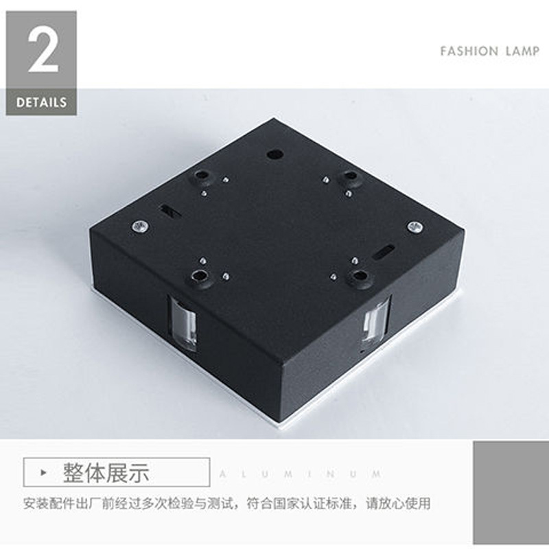 LED cross-shaped light effect wall lamps, corridor and balcony decorative lights, indoor bedside background lights, living room modern, simple and creative Specification drawing