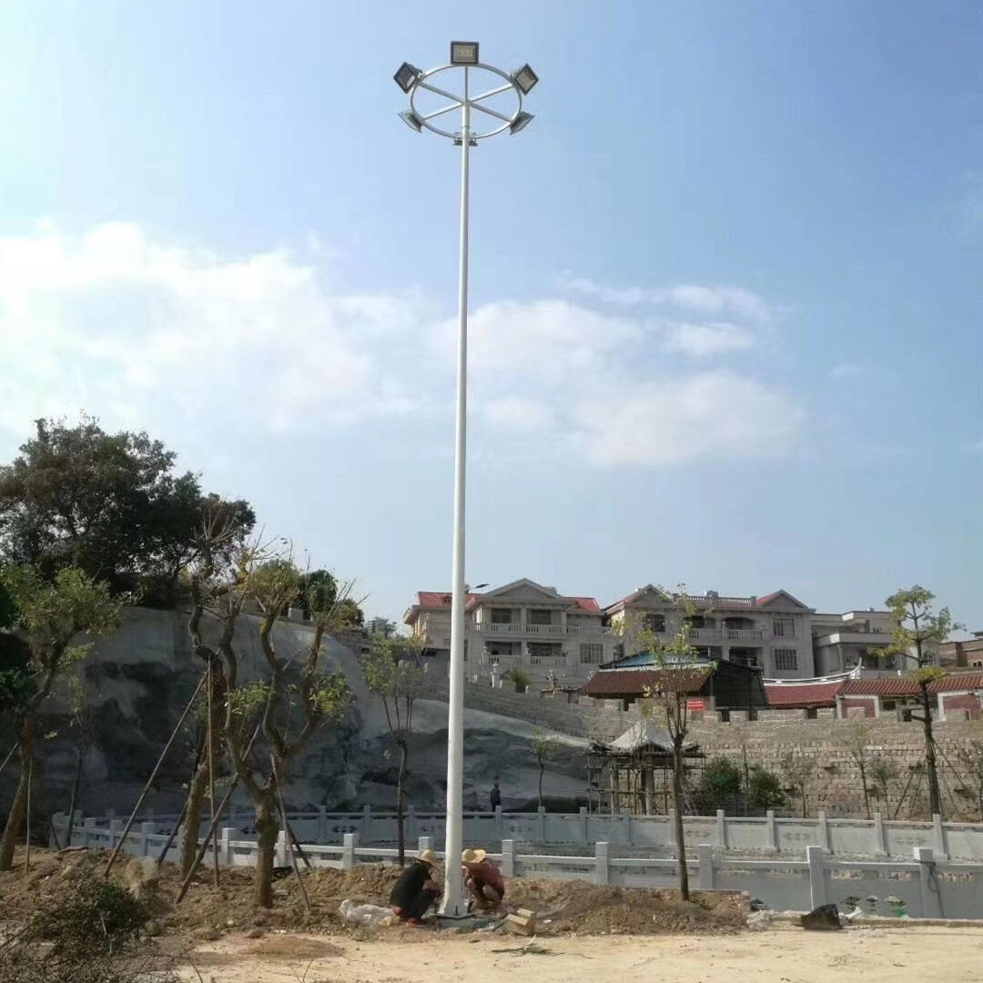LED high mast lights, square lights, 8-meter, 10-meter, 20-meter stadium lights, stadium lighting lamps, outdoor retractable high mast lights Specification drawing