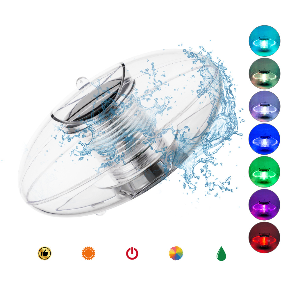 LED Solar Floating Yard Light Seven-color changing float ball Garden light Solar Floating Yard light full figure