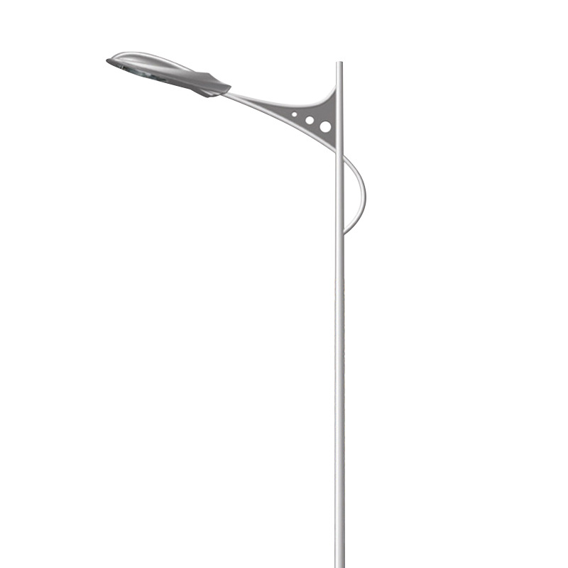 led street lamp poles 5m, 6m, 7m, 8m single-arm engineering road lighting lamps, municipal power street lamp pole manufacturers supply Item Picture