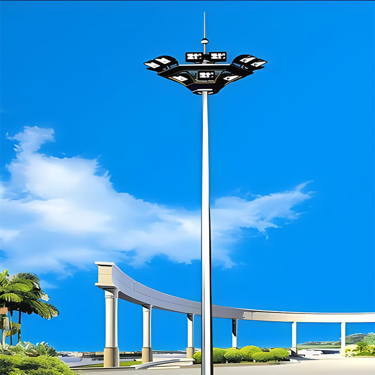 Lifting type/ladder type 30-meter square lighting lamp, automatic lifting football field high-pole lighting lamp, ultra-high brightness lamp Specification drawing