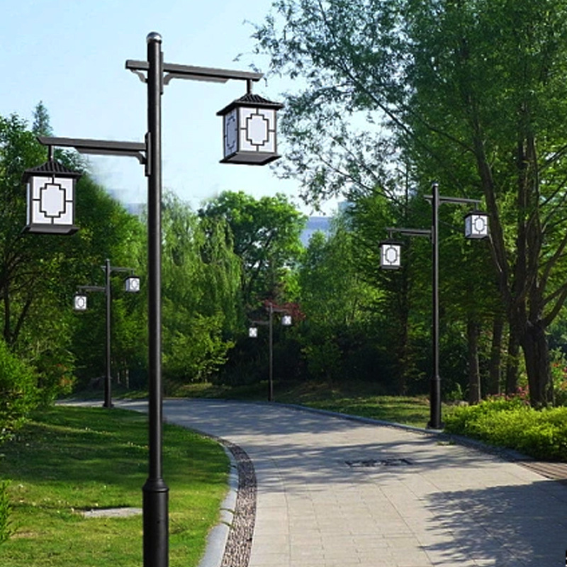 Solar outdoor garden lights, community garden garden lights, outdoor landscape lights, villa led garden lights, Chinese style Application Scenario