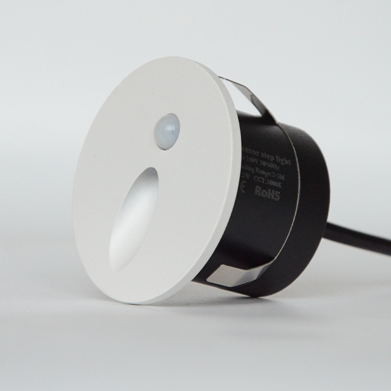 6565 led human body sensor floor light, staircase step, corridor, embedded wall corner, night light, step light Application Scenario