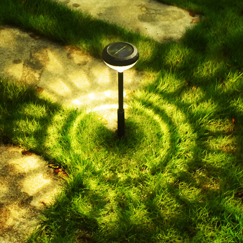 Cross-border solar outdoor lawn lights, courtyard and garden decoration, home and villa waterproof night lights, ground shadow insert lights details Picture