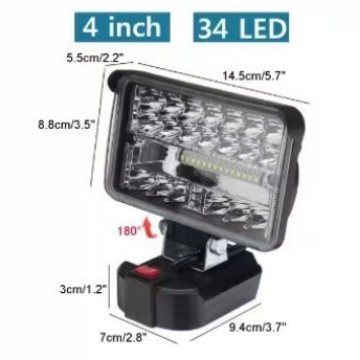 Outdoor camping LED floodlight, desktop portable handheld high-brightness lighting Specification drawing