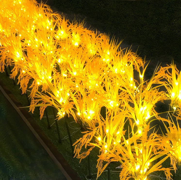 A comprehensive collection of best-selling solar outdoor lawn insert lights, including Red Spider lily and wheat ear garden decorative lights, and waterproof cross-border distribution Specification drawing