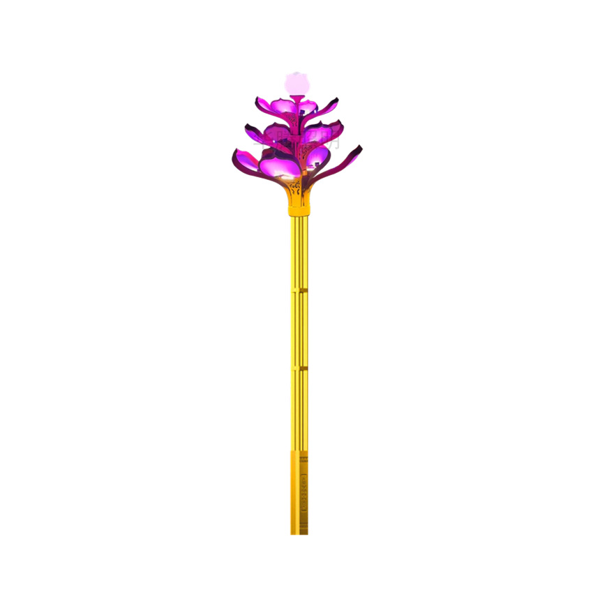 Magnolia lamp, Chinese lantern, urban street landscape lamp, courtyard lamp, lotus lamp, 8-fork 9-fire led street lamp Item Picture