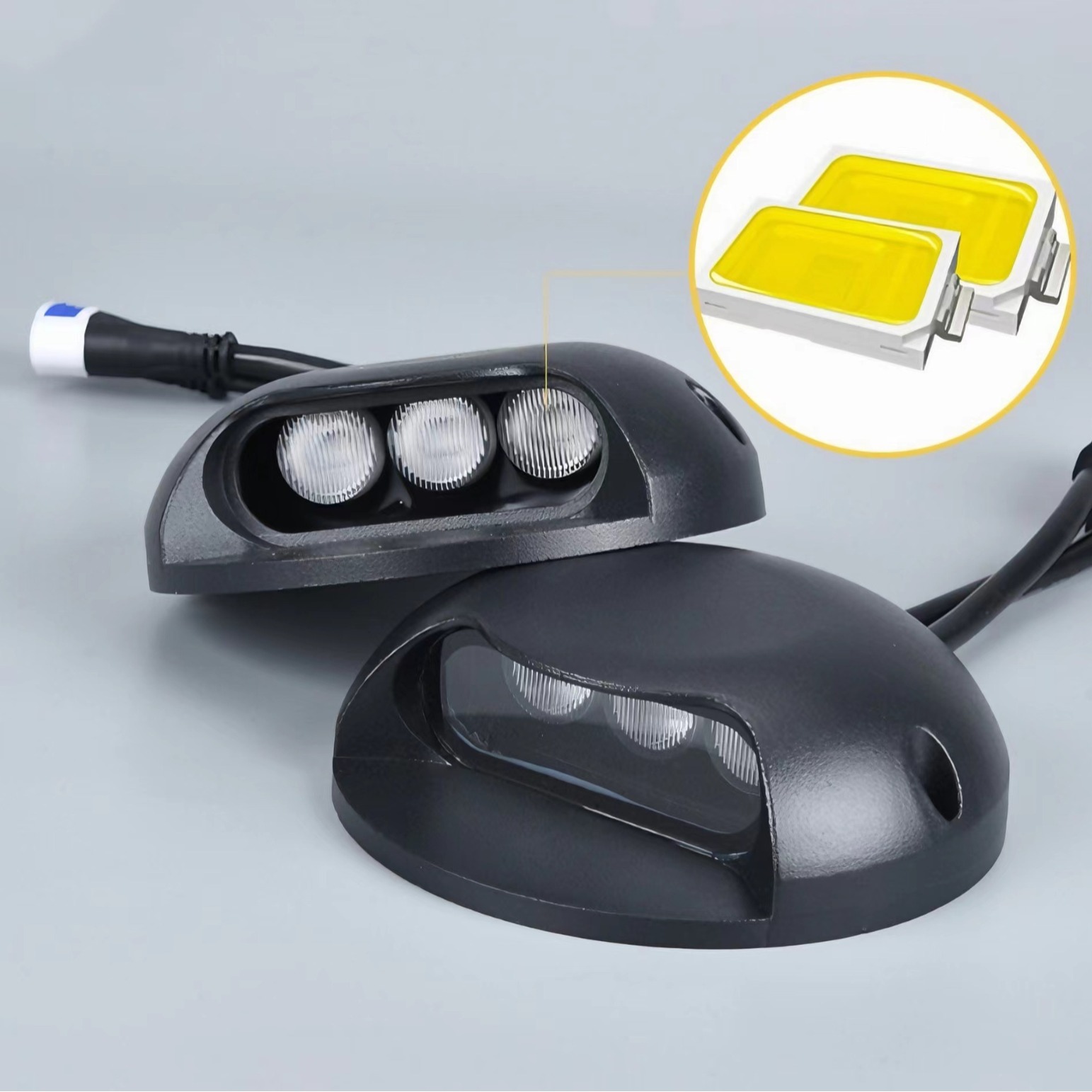 led walkway lights, outdoor waterproof and translucent step lights, side lights, turtle-back lights, surface-mounted buried lights, passageways, bridge decks, and walkways Specification drawing