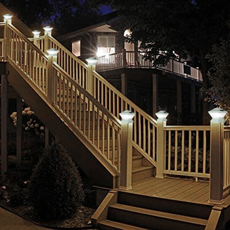 Cross-border solar wall column head lights, courtyard outdoor landscape lights, European-style community park forest waterproof gate column lights Specification drawing