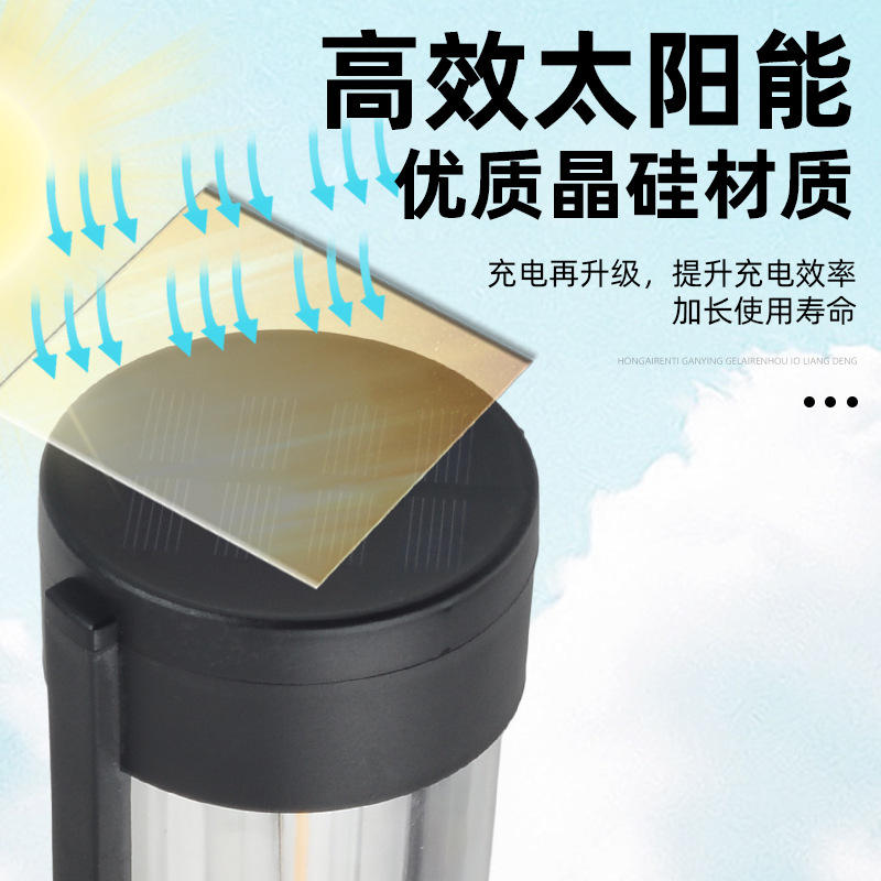 Wholesale solar square tungsten filament lamps, outdoor rainproof ground insert tungsten filament lawn lamps, outdoor landscape tungsten filament ground insert lamps Specification drawing