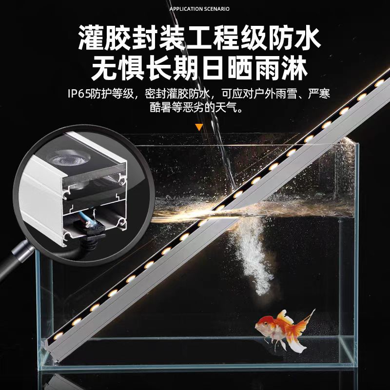 24V high-end outdoor waterproof led wall-washing light, 220V villa exterior wall ambient light, outdoor sign lighting details Picture