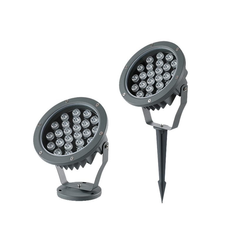 Outdoor floodlights, waterproof LED tree lights, floodlights, colored spotlights, ground-insertion landscape lawn greening spotlights Item Picture