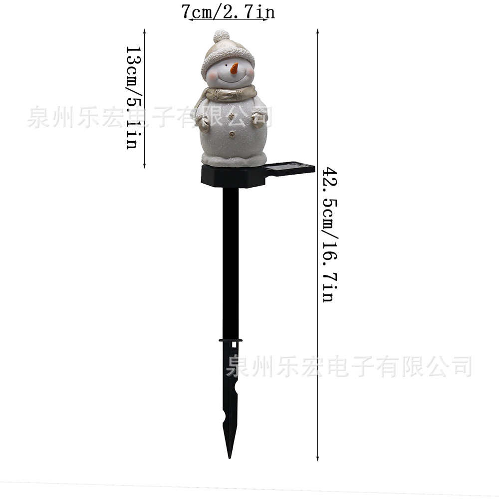 Cross-border best-selling led solar resin snowman lawn, grassland, courtyard and garden decorative landscape lights source factory Application Scenario