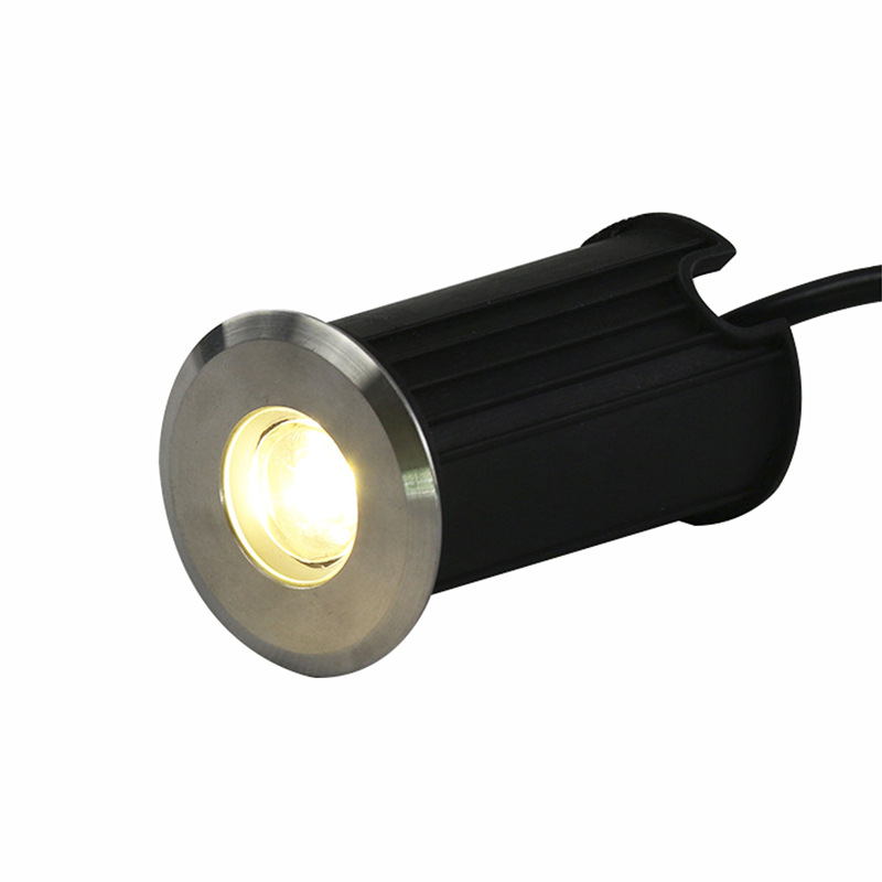 All-stainless steel led underwater buried light, low-voltage 12v-24v underwater spotlight, small fishpond light, embedded 3w Item Picture