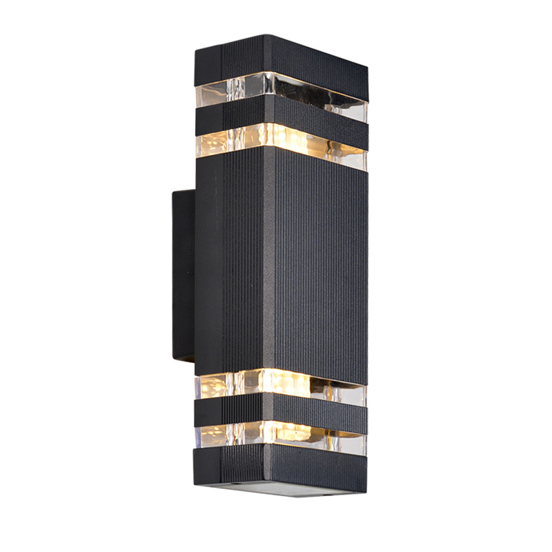 Outdoor wall lamps, led waterproof spotlights, aluminum square up and down corridors, staircases, exterior walls, door columns, hotel outdoor courtyard lamps Item Picture
