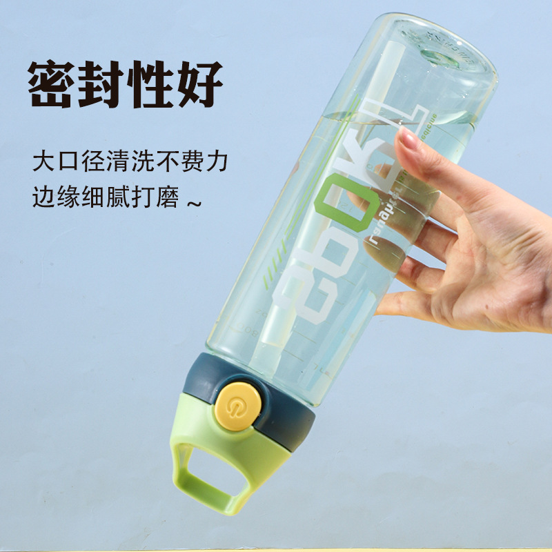 H164-HY-034 New outdoor plastic cup, a portable water cup with a high appearance level and a straw detail image 7