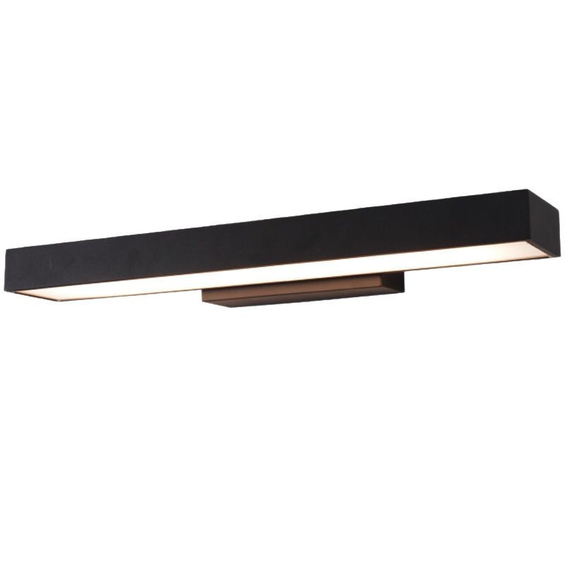 Cross-border manufacturer outdoor wall lamps, black LED waterproof lamps, rectangular garden lamps, doorplate, ultra-bright storefront wall lamps Item Picture
