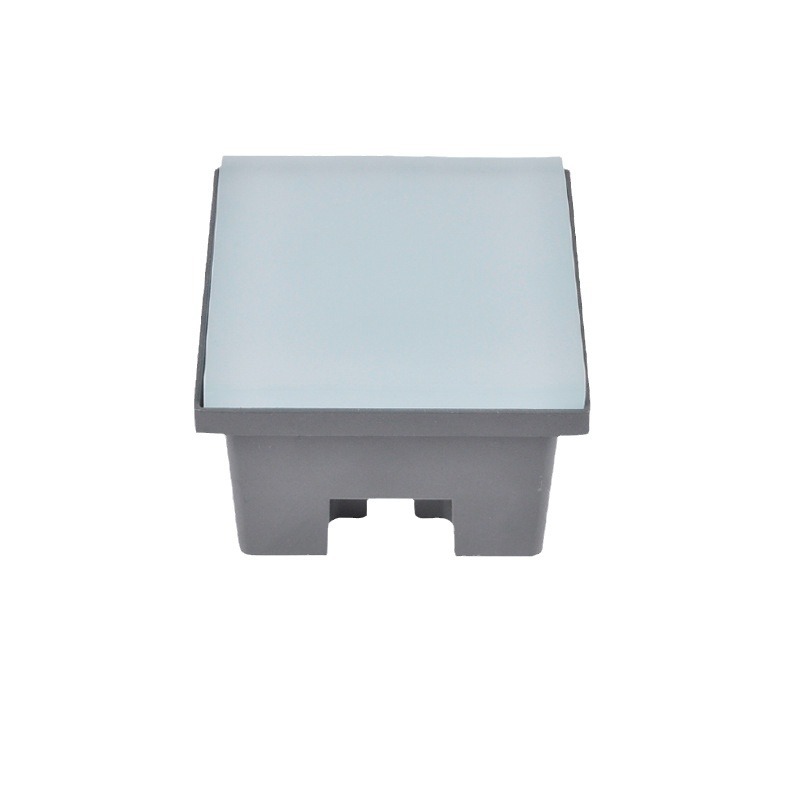 LED outdoor full-color RGBW interactive lighting for cultural tourism landscape lighting, square 100mm die-cast floor tile light Item Picture
