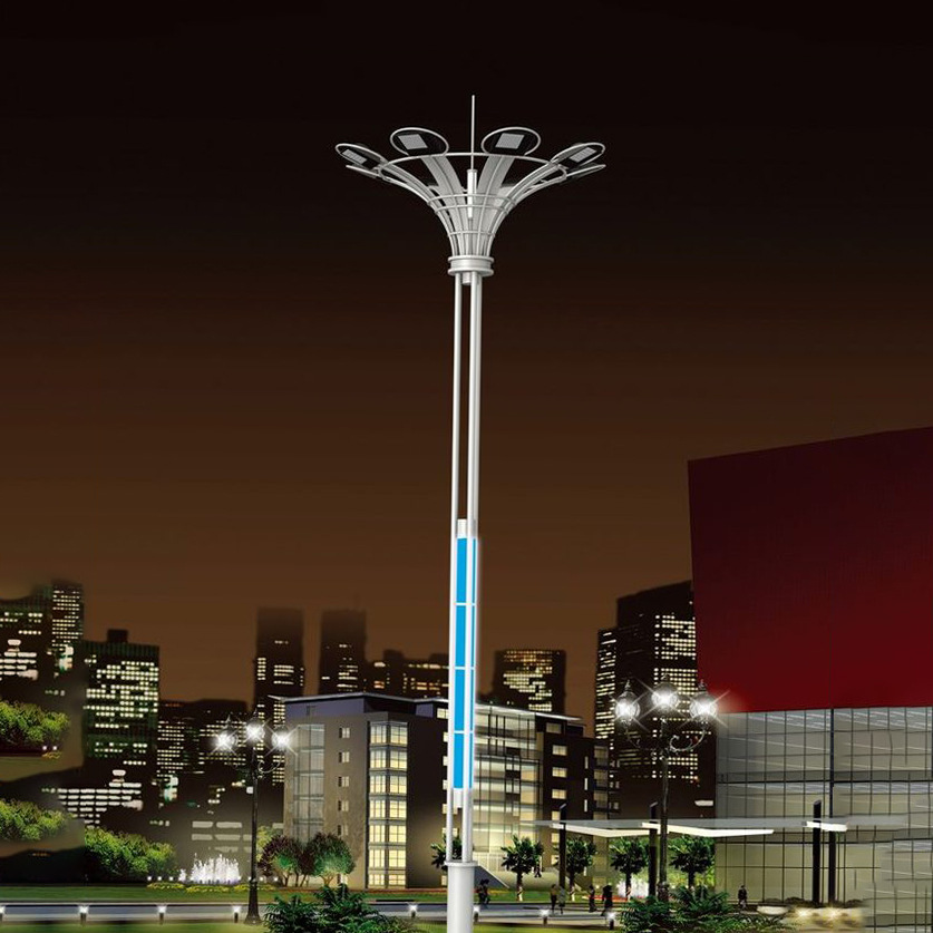 Retractable 15 to 50-meter led high-pole lights, port wharf square lights, floodlights, retractable high-pole lights Application Scenario