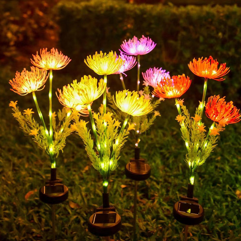 Outdoor waterproof solar ground socket lights, firefly lights, courtyard, garden, lawn, wedding, camping, decorative and ambient lights Application Scenario
