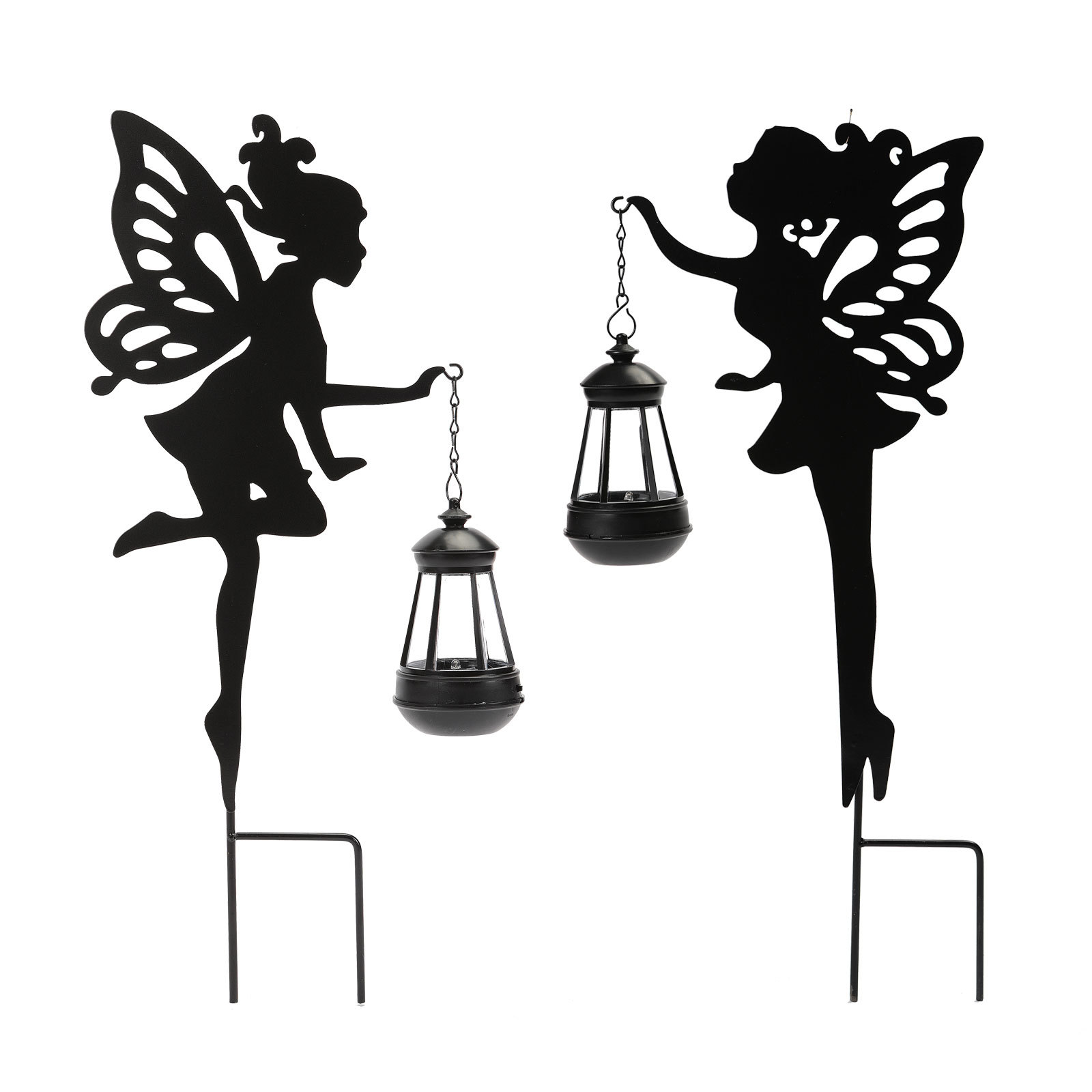 Amazon's new Flower Fairy Spirit solar lamp, outdoor ground insertion garden lamp, garden landscape hexagonal lamp manufacturer Item Picture