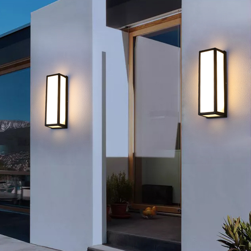 New outdoor waterproof led wall lamps for balconies, terraces, courtyards and outdoor lighting Specification drawing