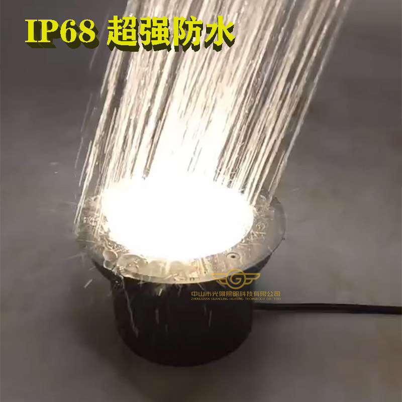 Outdoor underwater lighting fixtures, LED submerged lights, submerged lights, 12W, 30W pool fountain, swimming pool spotlights Specification drawing