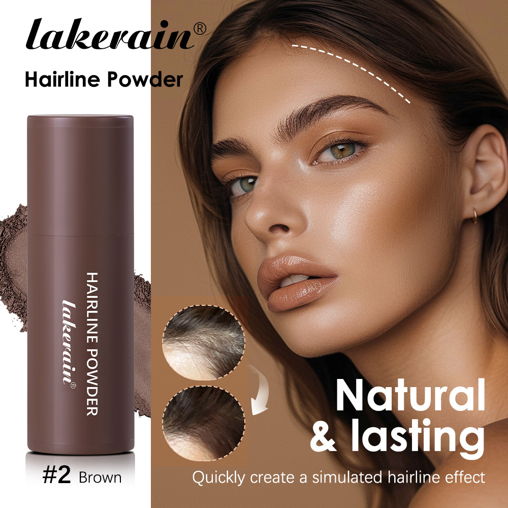 Cross-border lakerain hairline powder stick, water-repellent, sweat-proof, contouring, shadow powder, filling, hair replacement and seam powder wholesale details Picture