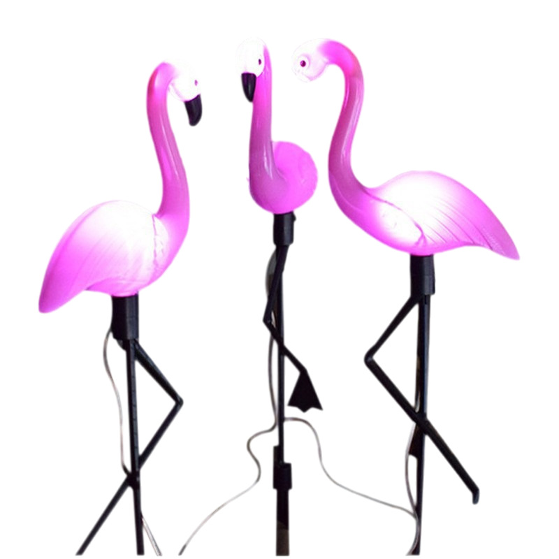 Cross-border bestseller outdoor courtyard waterproof simulation solar flamingo ground socket light lawn light with super bright night light Item Picture