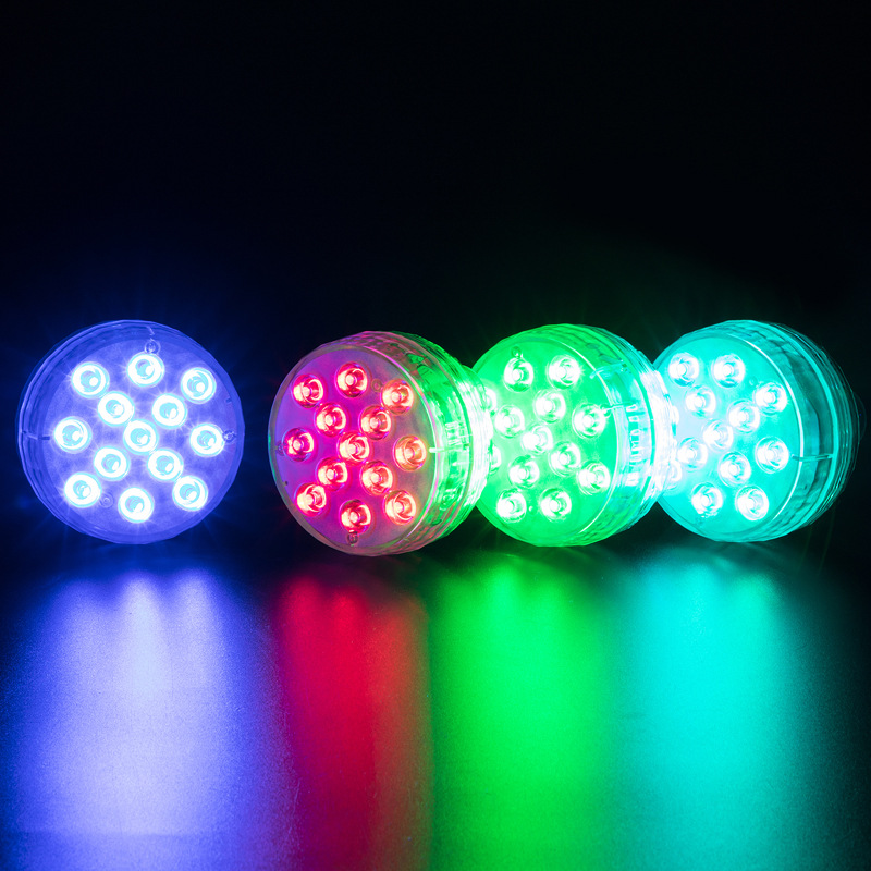 13-bead underwater light RF radio frequency 21-key remote control diving light strip, double magnet, double suction cup swimming pool light, bathtub light details Picture