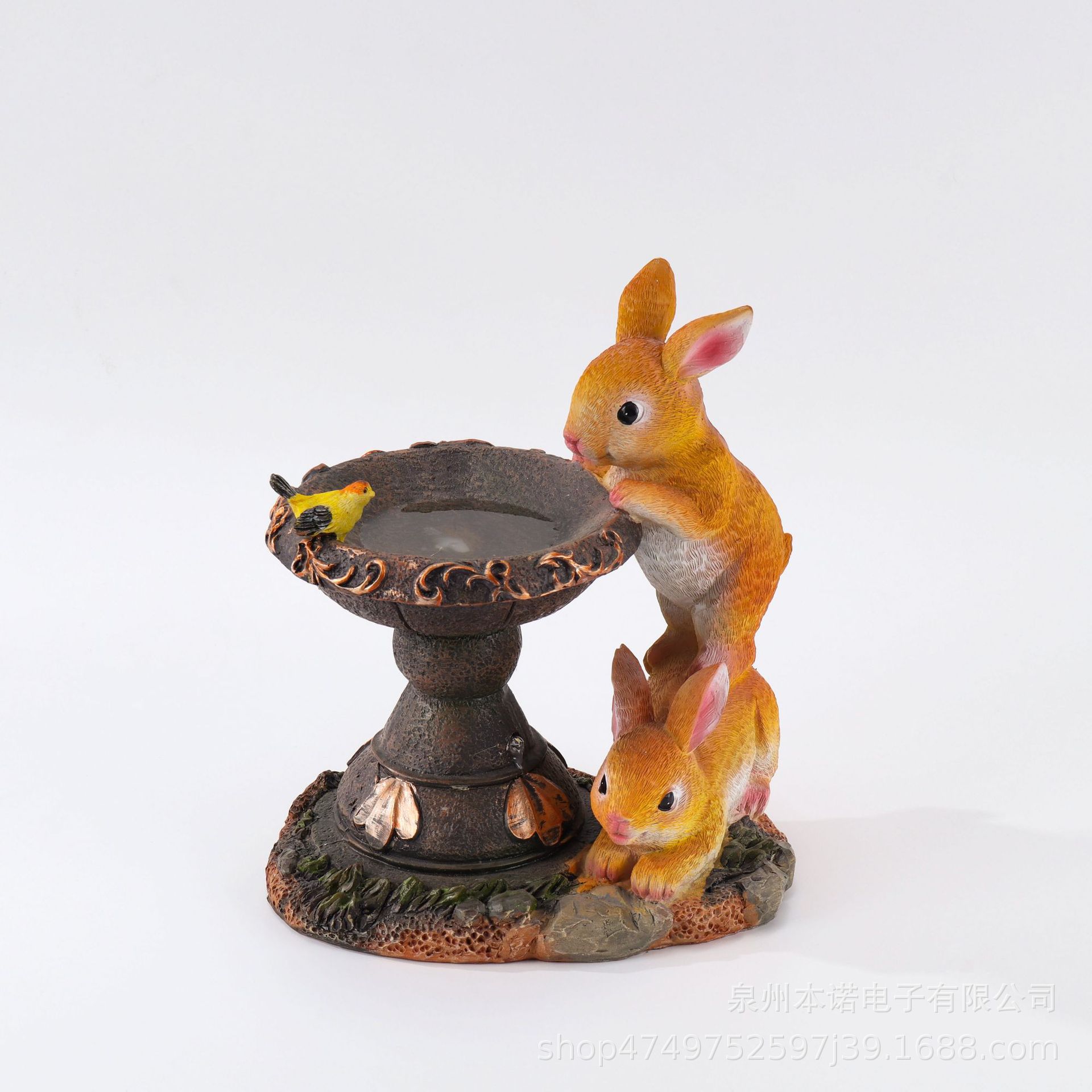 Cross-border solar lamps, resin outdoor courtyard decoration, garden lawn led lights, handicrafts, rabbit statues, ornaments Application Scenario