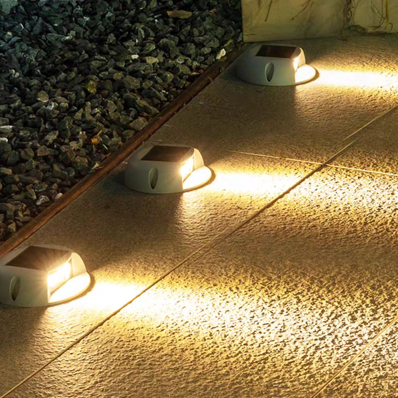 Solar-powered walkway lights, outdoor courtyard waterproof and wire-free turtle-back lights, park staircase steps, square walkway lights details Picture