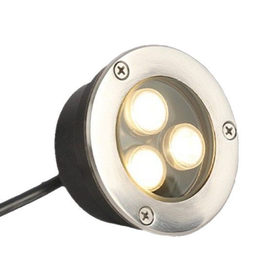 Cross-border exclusive low buried floor light 3W ultra-thin outdoor waterproof buried floor light embedded floor light Square villa floor Item Picture