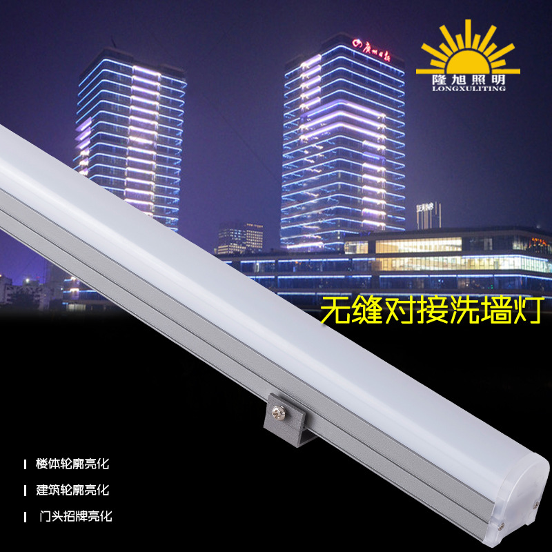led digital tubes, guardrail tubes, seven-color outdoor waterproof line lights, signboards, storefront contours, running lights, neon tubes Application Scenario