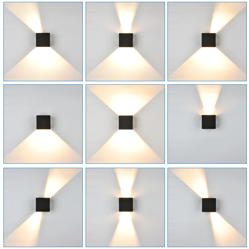 Youdaoplaceholder0 LED outdoor waterproof double-head wall lamp, villa courtyard dimming column, balcony exterior wall, staircase, gate decoration Application Scenario