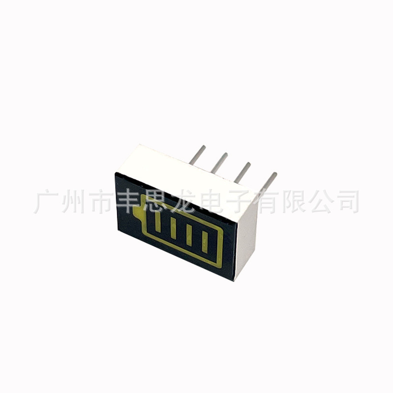 4-segment battery power display digital tube battery indicator white light single row 4 feet out details Picture